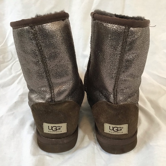 UGG boots metallic brown size 9 - Picture 2 of 6
